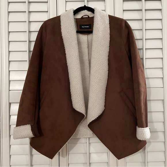 The Kooples Faux Shearling Suede Jacket - Picture 2 of 6